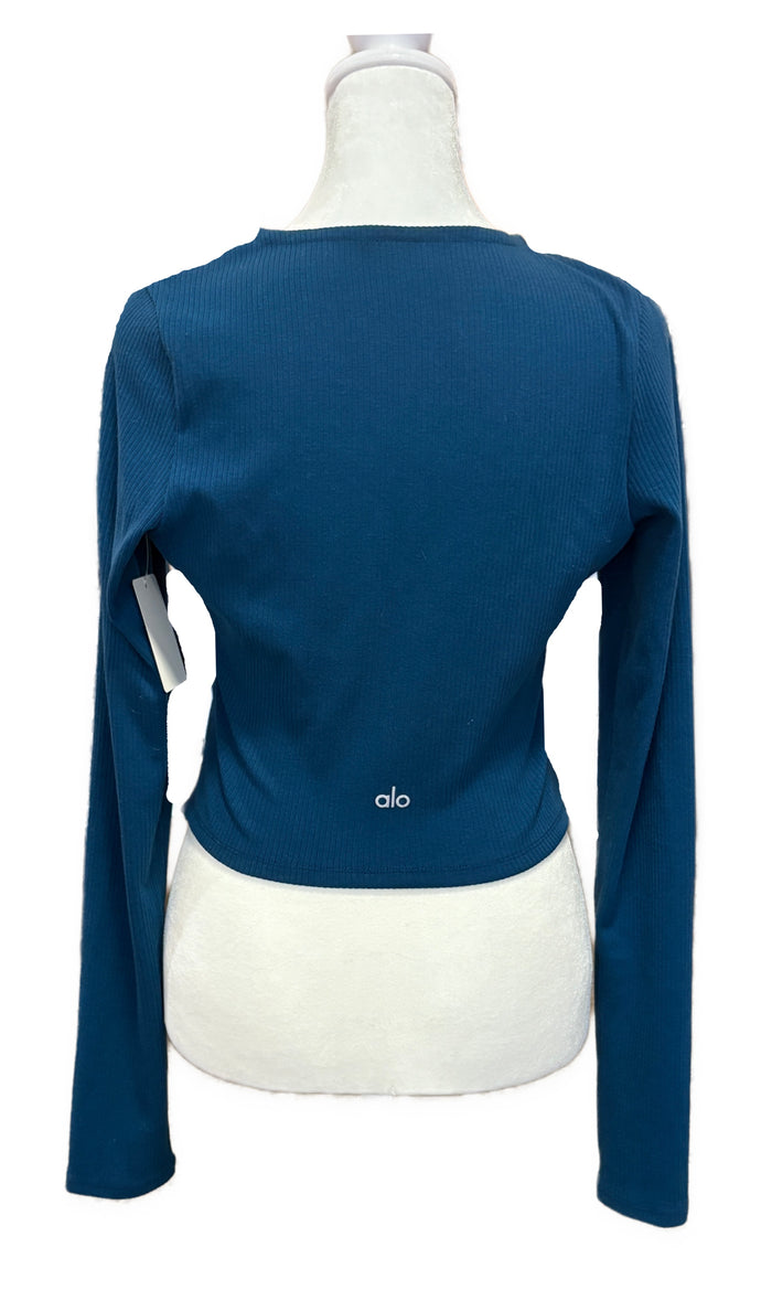 alo Women's Jacket Stardust Ribbed Size M MSP$138