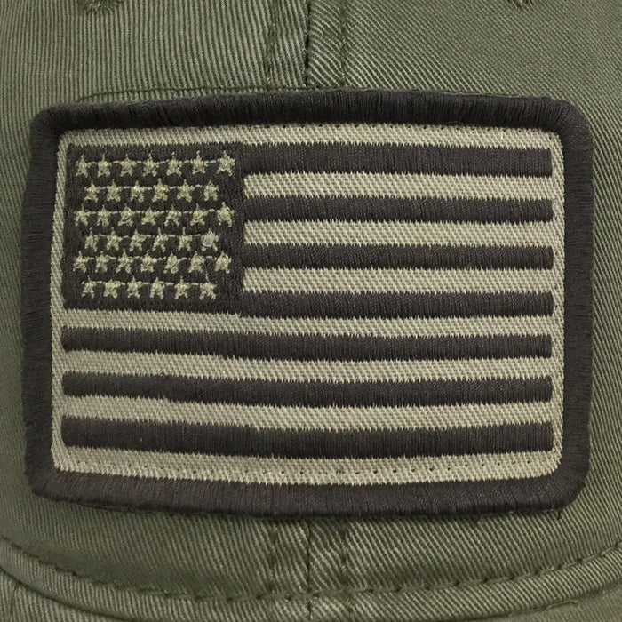 ARMY PATCH FLAG HAT (MOSS) 2