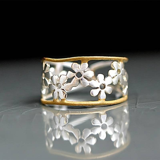 Bague Irregulière à Marguerite Vide