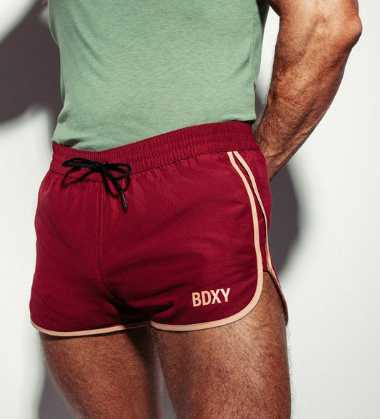 The Cameo Shorts | Burgundy - Bascora