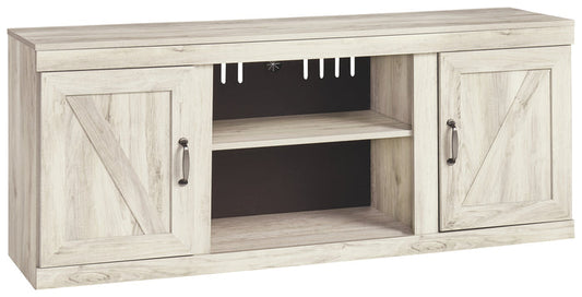 Bellaby EW0331-168 Whitewash LG TV Stand wFireplace Option