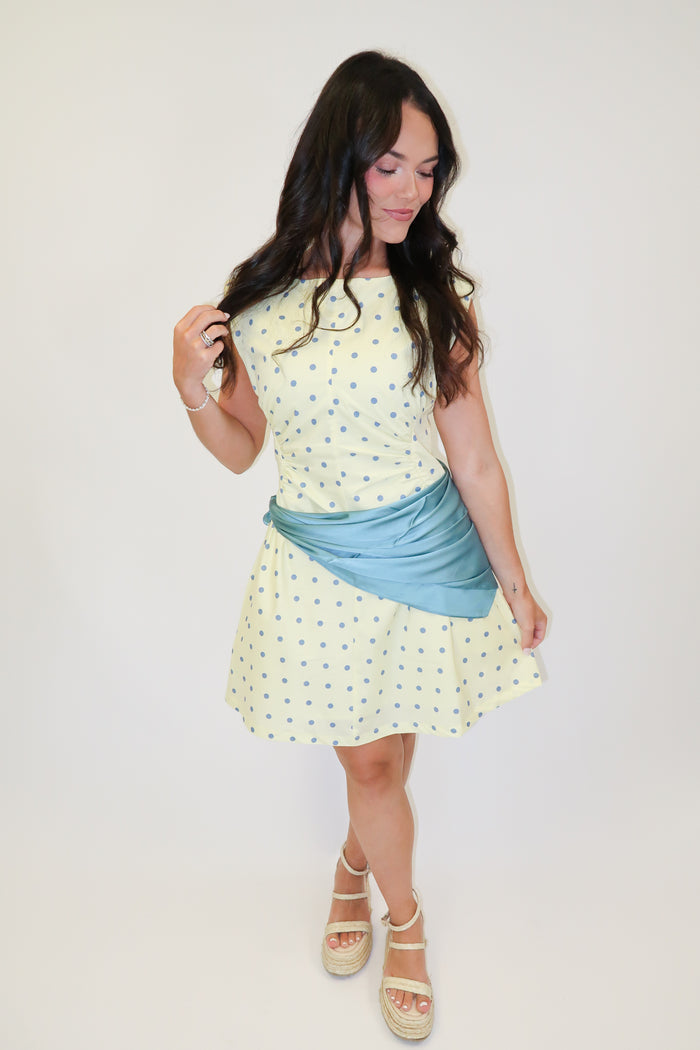 Best Dressed Guest Polka Dot Dress - The Pink Tulip Clothing