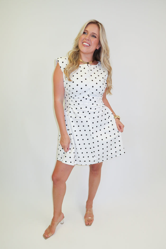 Best Dressed Guest Polka Dot Dress - The Pink Tulip Clothing