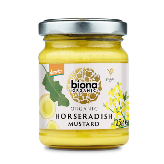 Biona Organic Horseradish Mustard 125g