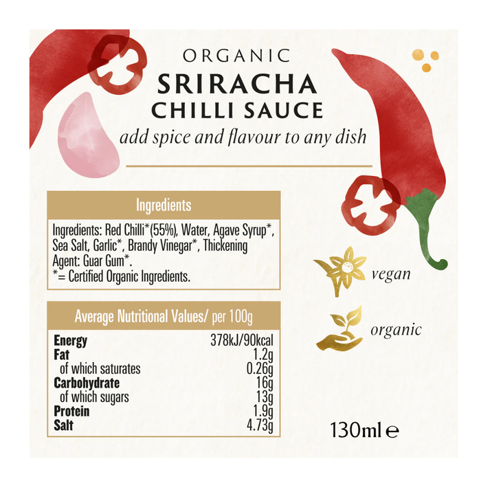 Biona Organic Sriracha Sauce 130ml