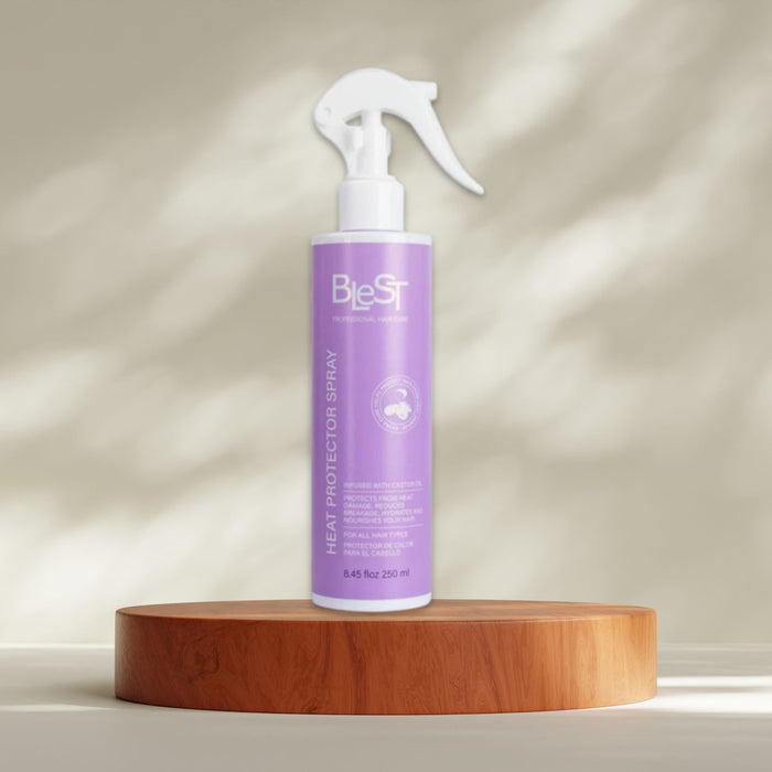Blest Professional Hair Care - Heat Protector Spray Infused With Castor Oil - TRUECOLOR WHOLESALE