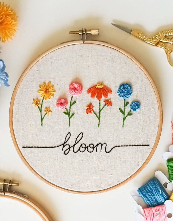 Bloom Embroidery Kit, EmBeaRoidery