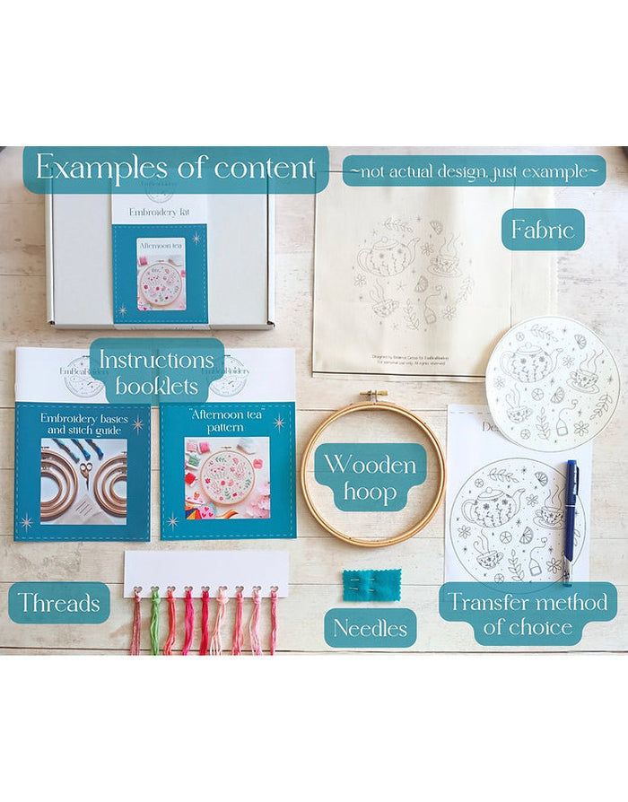 Bloom Embroidery Kit, EmBeaRoidery
