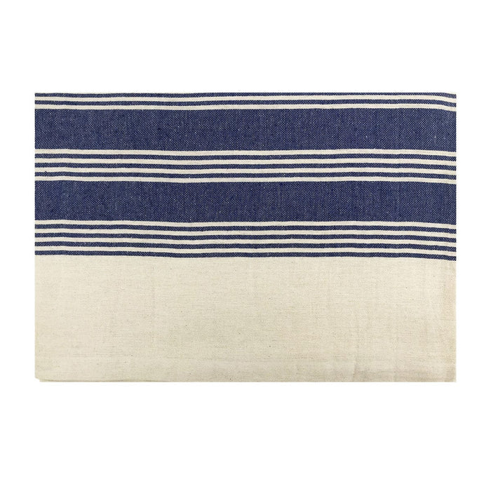 blue and white flannel massage table blanket; 70 x 100 massage table blanket; cotton polyester massage blanket; machine washable massage table blanket; blue flannel spa blanket; treatment room blanket for massage tables