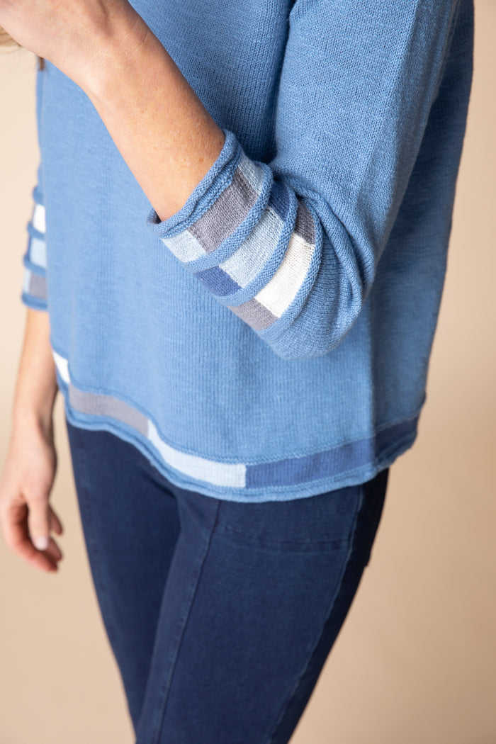 Boardwalk Sweaters Raglan Mosaic Pullover - 89704