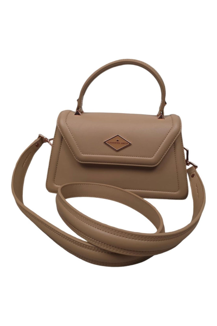 borsa donna elisabeth medium in ecopelle cammello