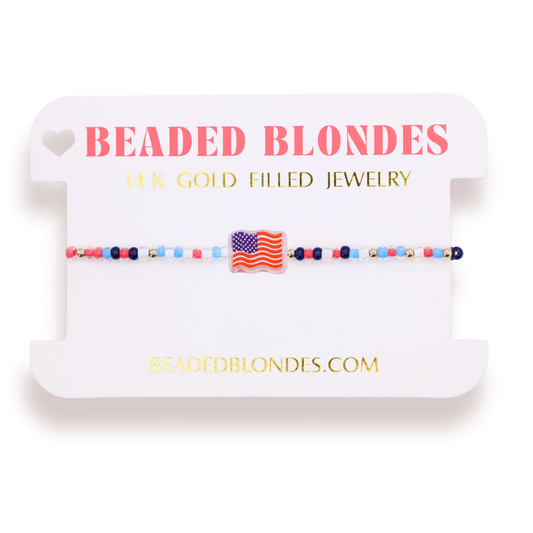 Bracelet American Flag on Color