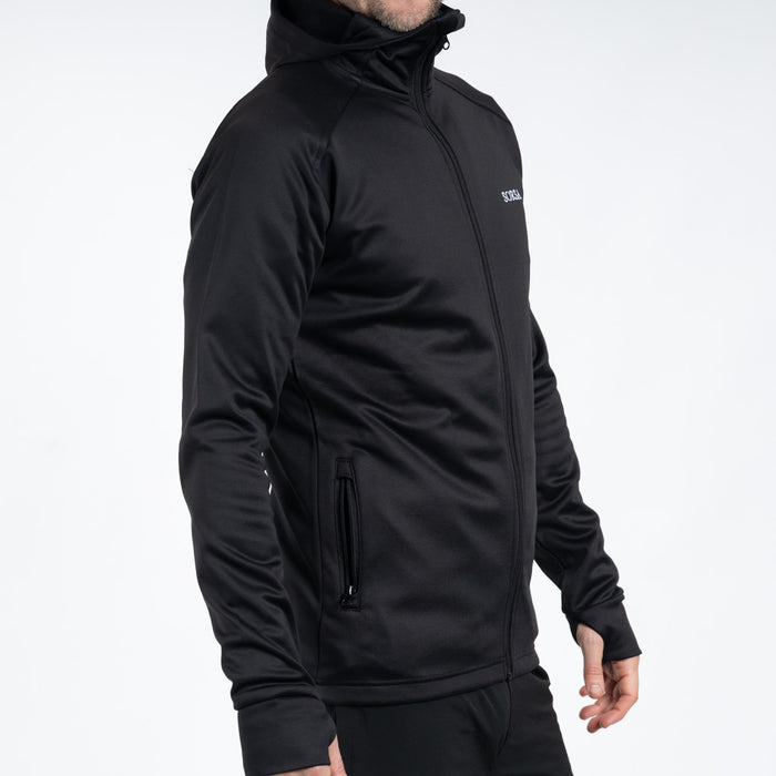 Breacon High Neck Zipper Fleece Jet Black