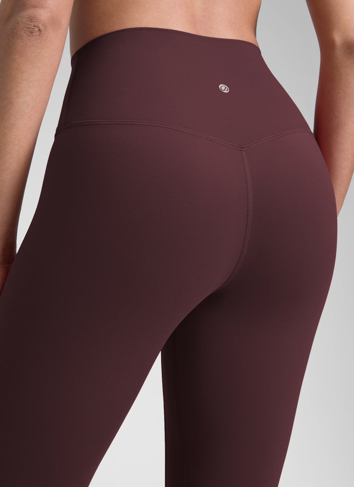 CRZ YOGA Women's Yoga Train High Rise Brushed Nakedfeel Leggings 25'' Dark Russet