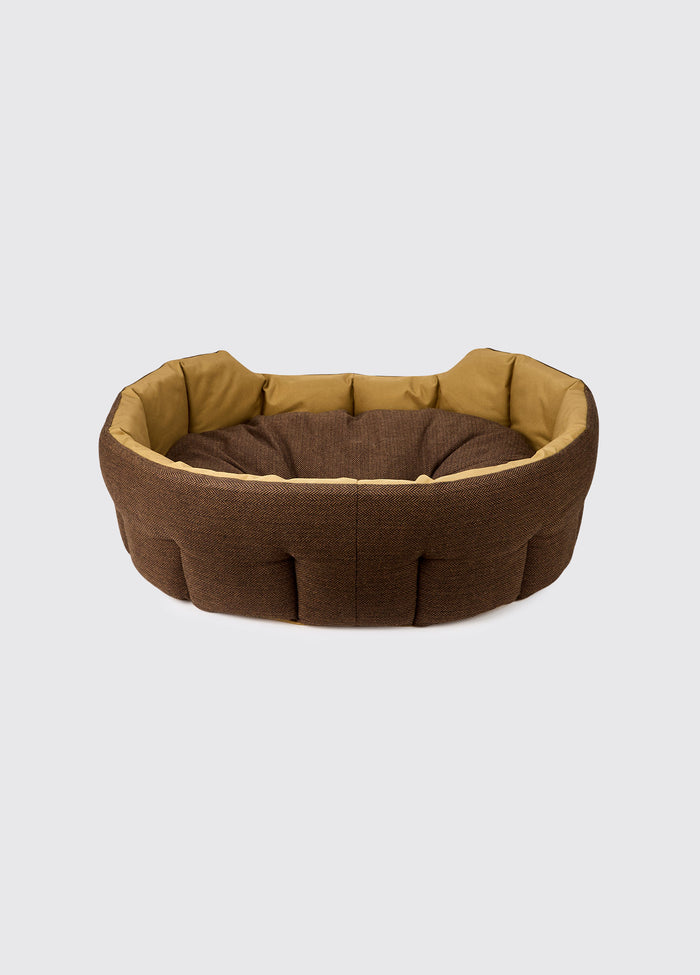 Buster Tweed dog bed - Mocha