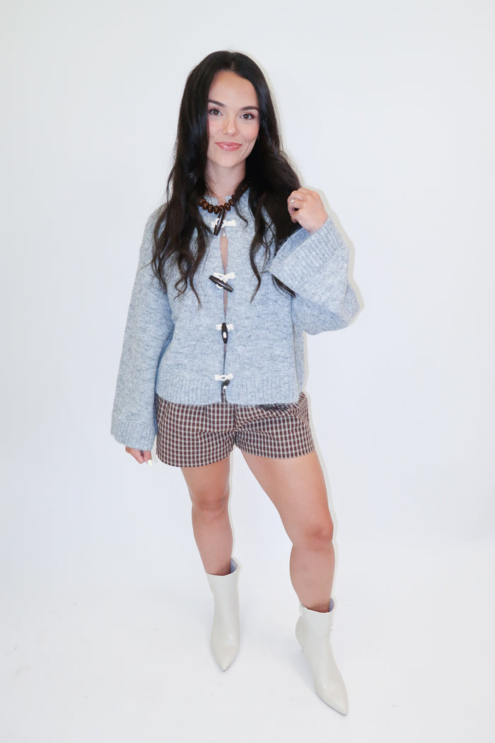 Cabin Plans Toggle Cardigan - The Pink Tulip Clothing