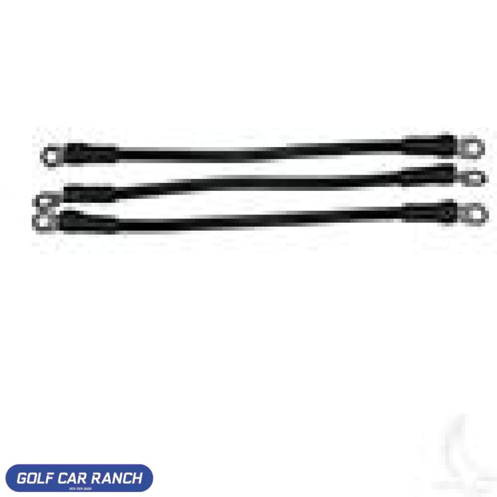 Cable Set Ezgo 36 & 48 Volt For Batteries 4 Gauge Battery Cable Set. Includes Three 12 Cables. For