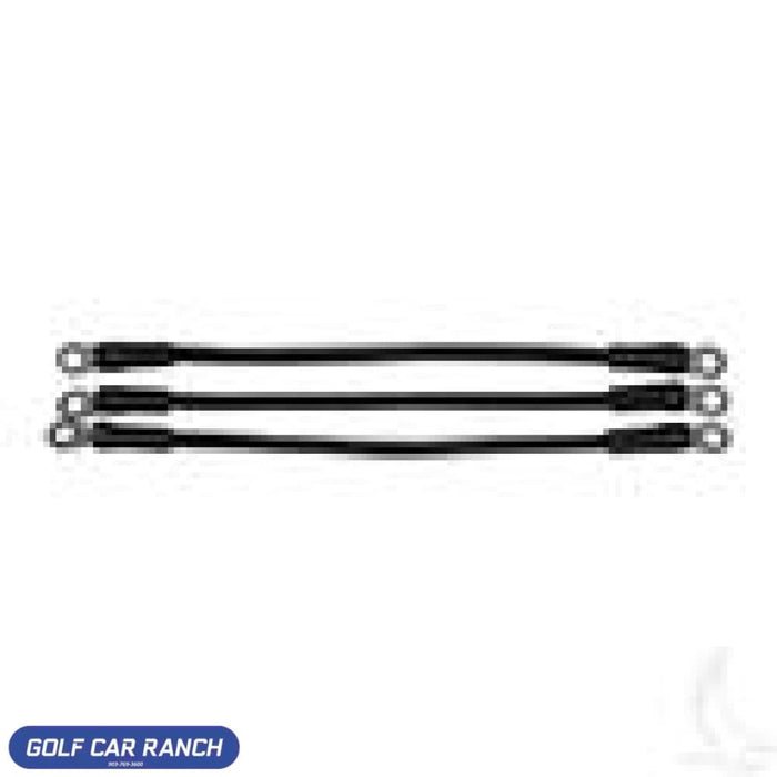 Cable Set Ezgo 36 & 48 Volt For Batteries 6 Gauge Battery Cable Set. Includes Three 12 Cables. For