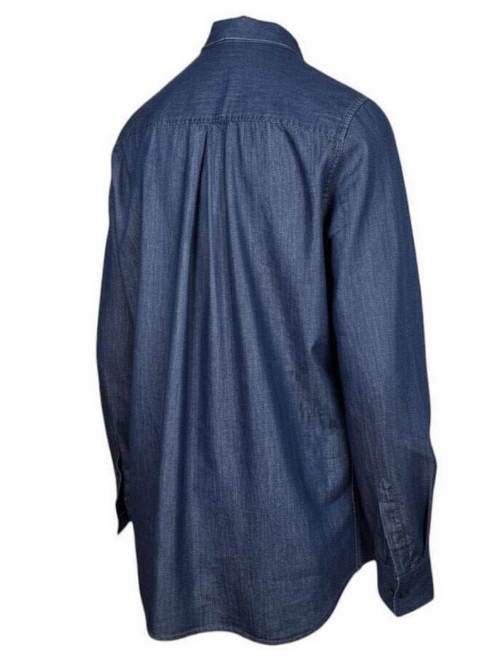 camicia donna con fiocco in chambrais