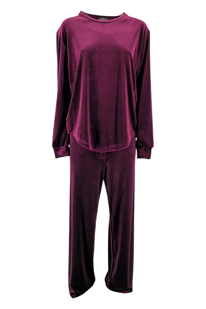 camicia donna in velluto bordeau