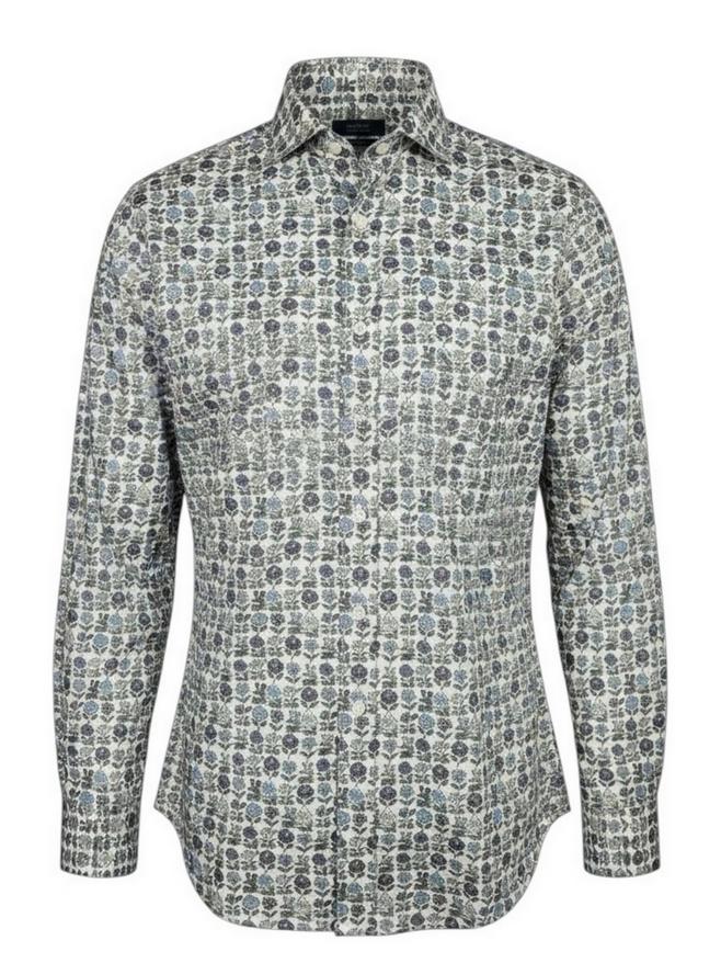 camicia donna liberty lilla e azzurro
