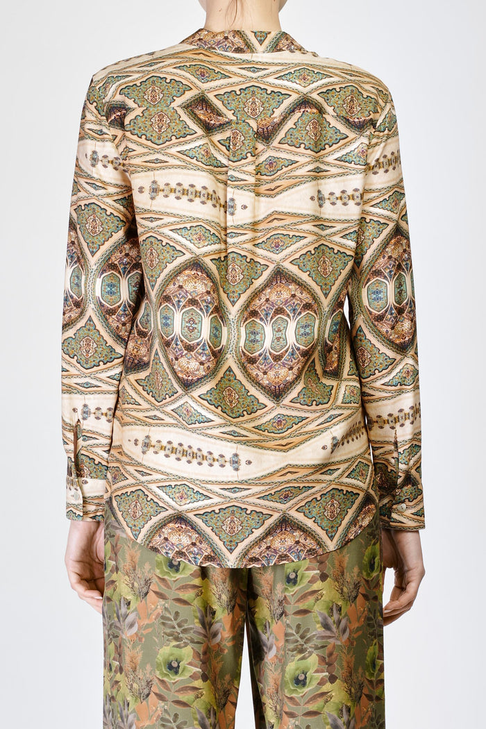 Camicia Militare/testa di moro/beige