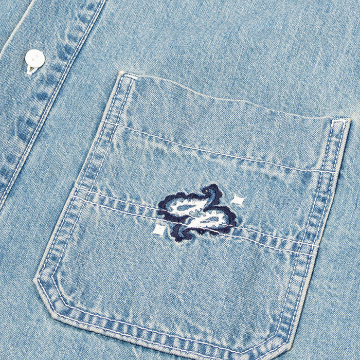 Camisa Cyrus para hombre color denim