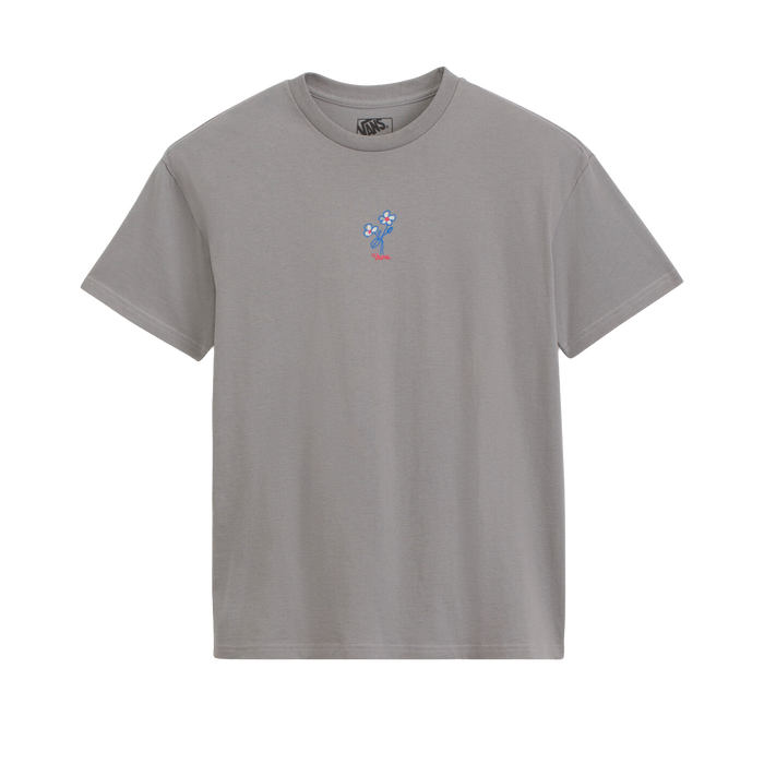 Camiseta Floral para mujer color gris