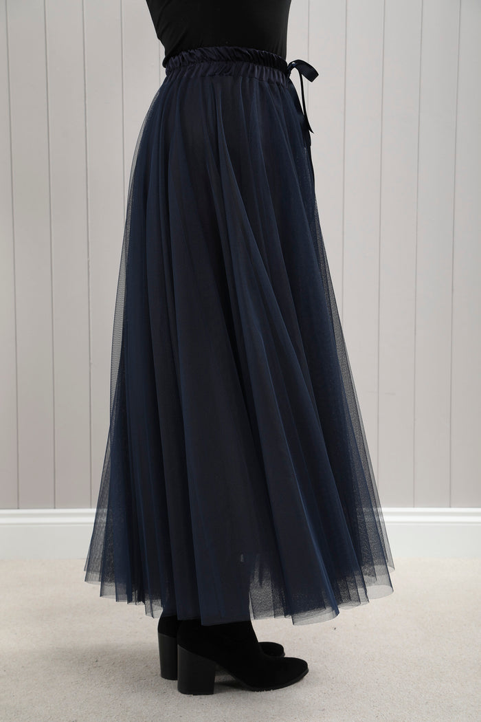 Carrie Tulle Skirt Navy
