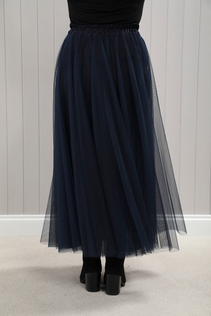 Carrie Tulle Skirt Navy