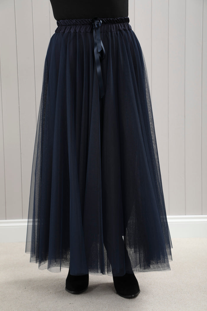 Carrie Tulle Skirt Navy