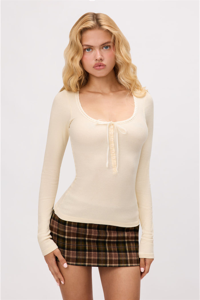Chamonix Tartan Mini Skirt in Olive Combo