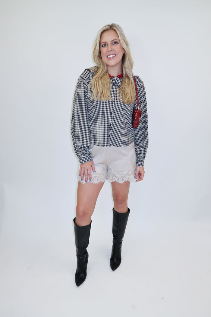 Check It Out Ruffle Top - The Pink Tulip Clothing