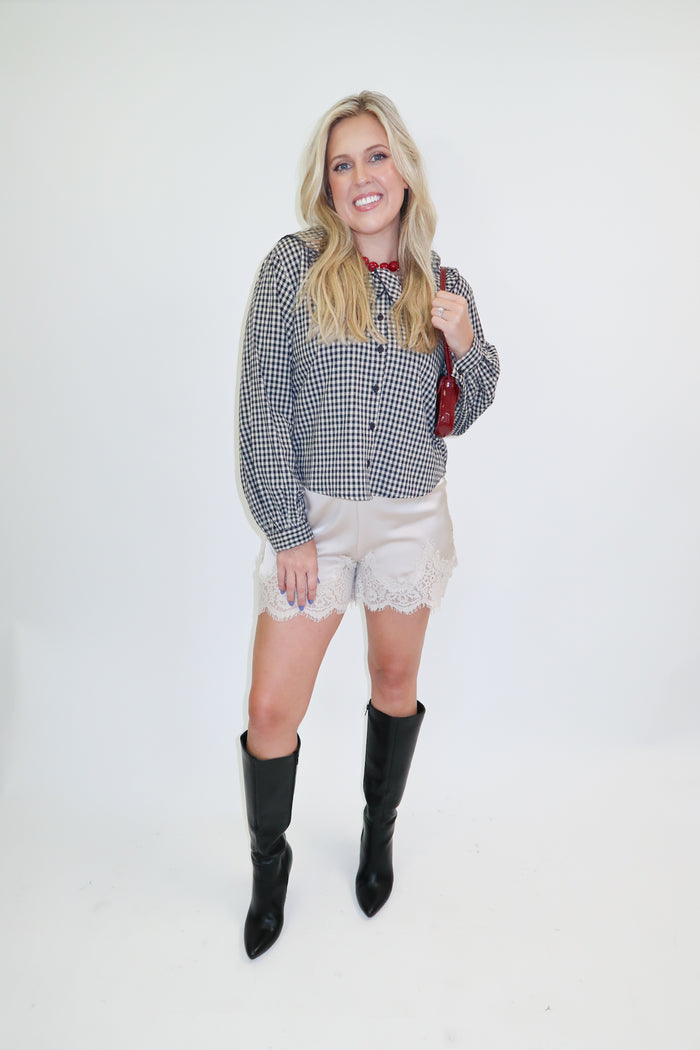 Check It Out Ruffle Top - The Pink Tulip Clothing