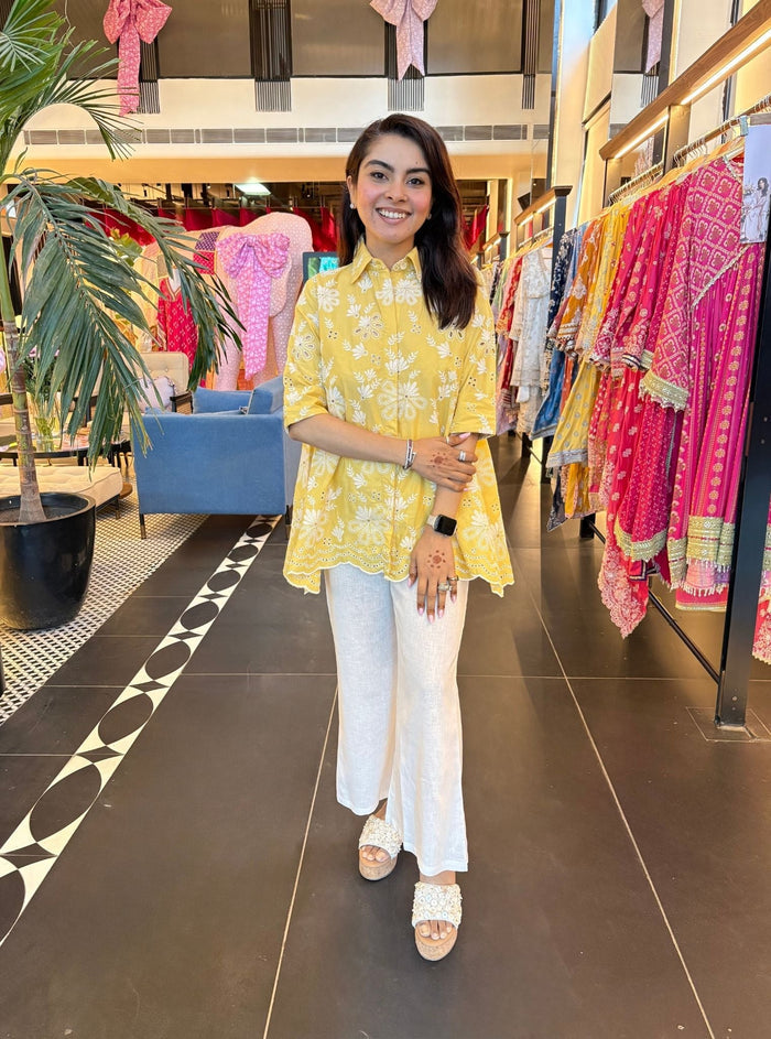 Chiara Iconic Supima Cotton Yellow Shirt