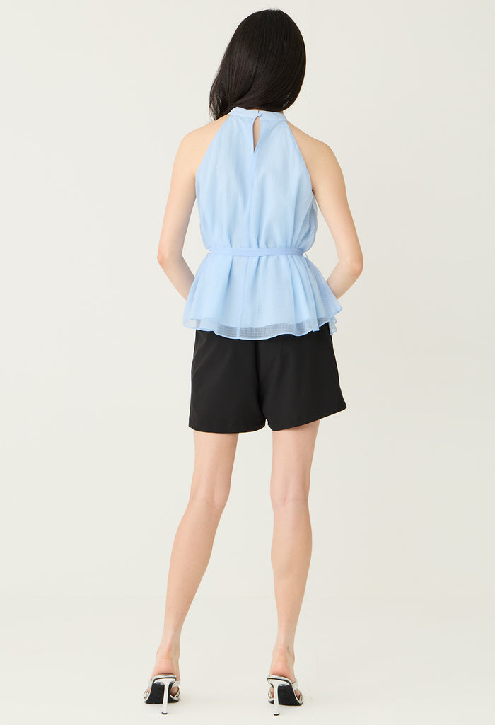 Chiffon Layered Halter Blouse
