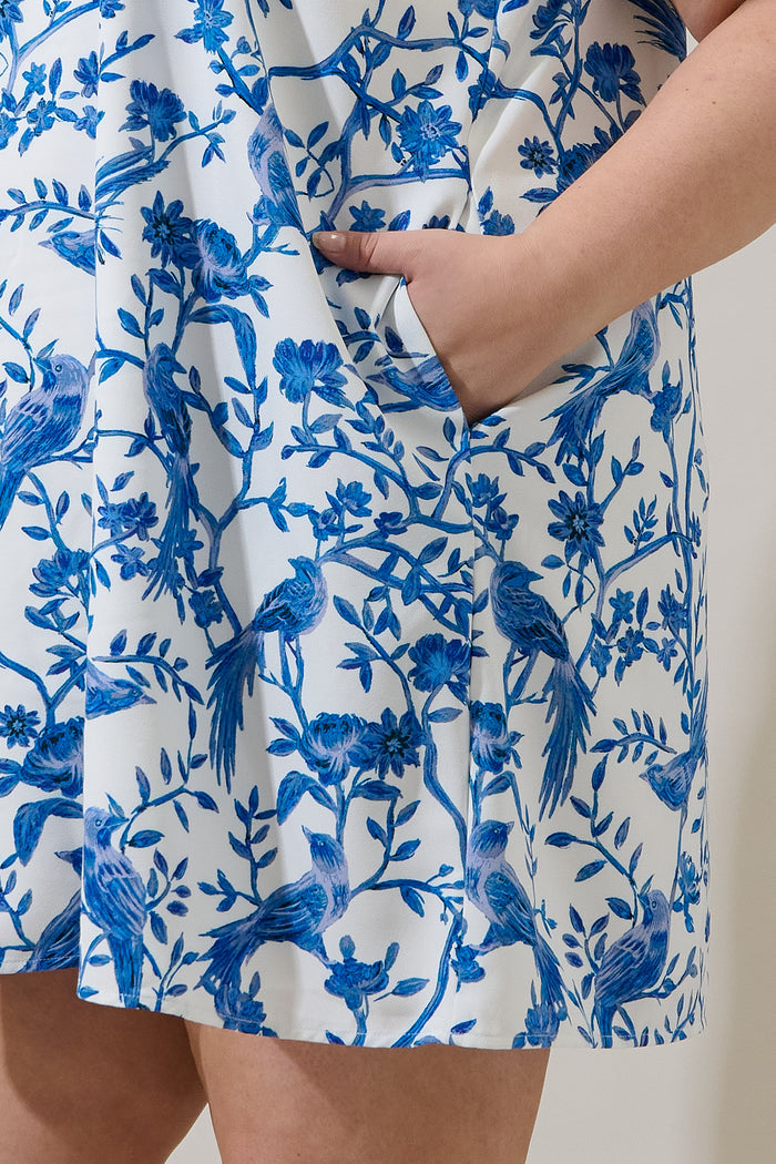 Ciela Floral Benson Trapeze Mini Dress Curve