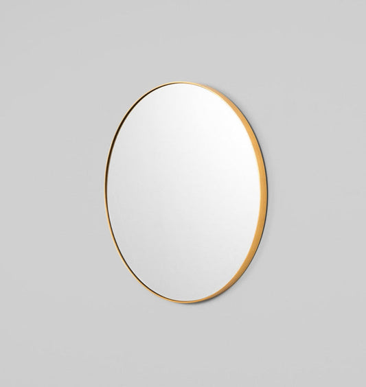 Bjorn Round Brass Mirror