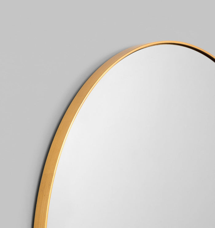 Bjorn Round Brass Mirror