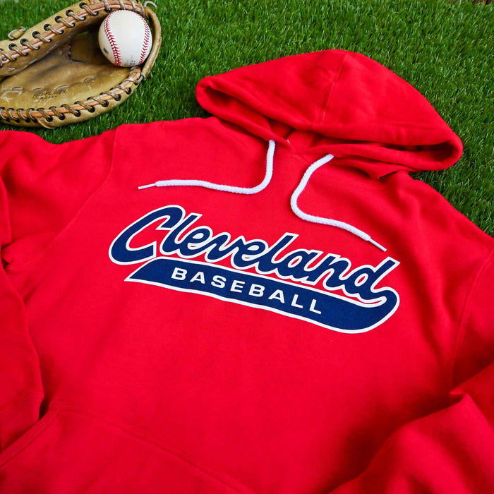 Cleveland Baseball Script - Unisex Pullover Hoodie