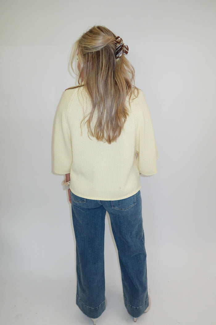 Coffee Run Mock Neck Sweater - The Pink Tulip Clothing