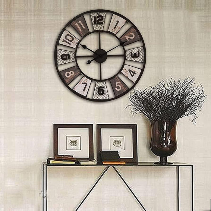 Colourful Digits Metal Wall Clock | Wall Hanging Clock