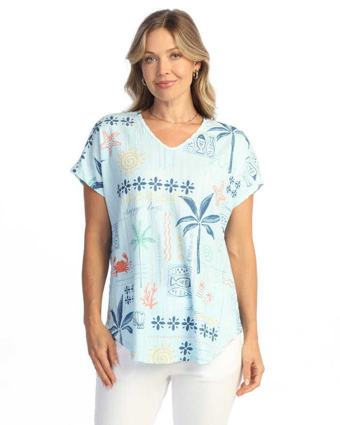 Crinkle Dolman Top- VC2