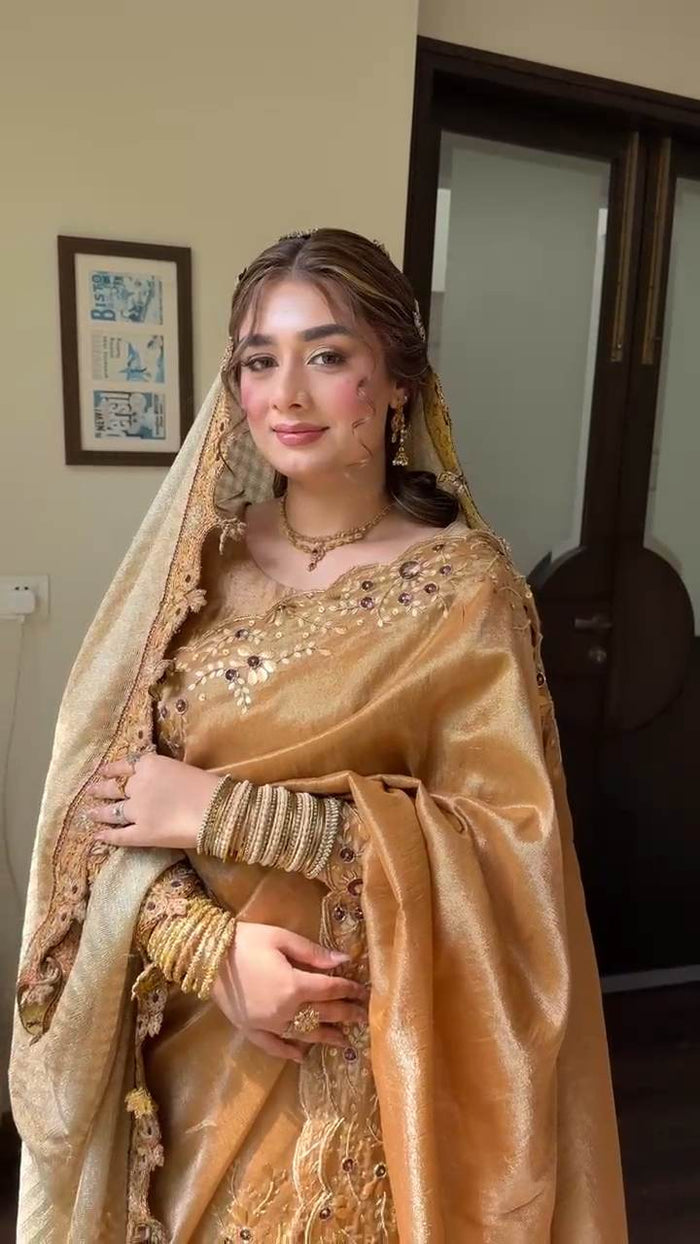 Dabka Tissue Silk: Ayraaz