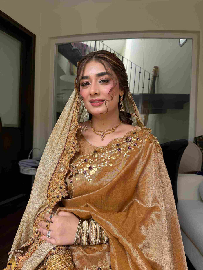 Dabka Tissue Silk: Ayraaz