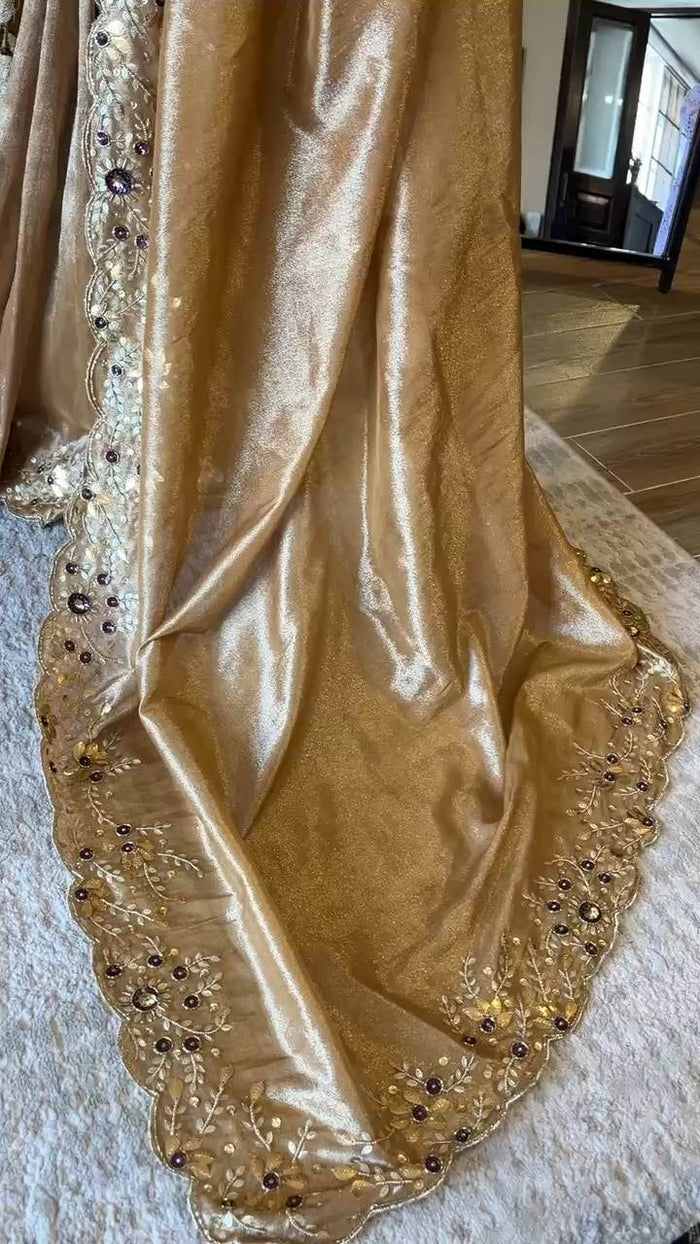 Dabka Tissue Silk: Ayraaz