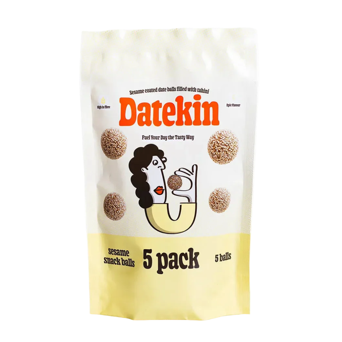 Datekin Sesame Date Balls Filled with Tahini Multipack 5 x 15g