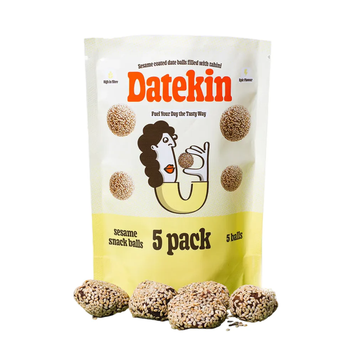 Datekin Sesame Date Balls Filled with Tahini Multipack 5 x 15g