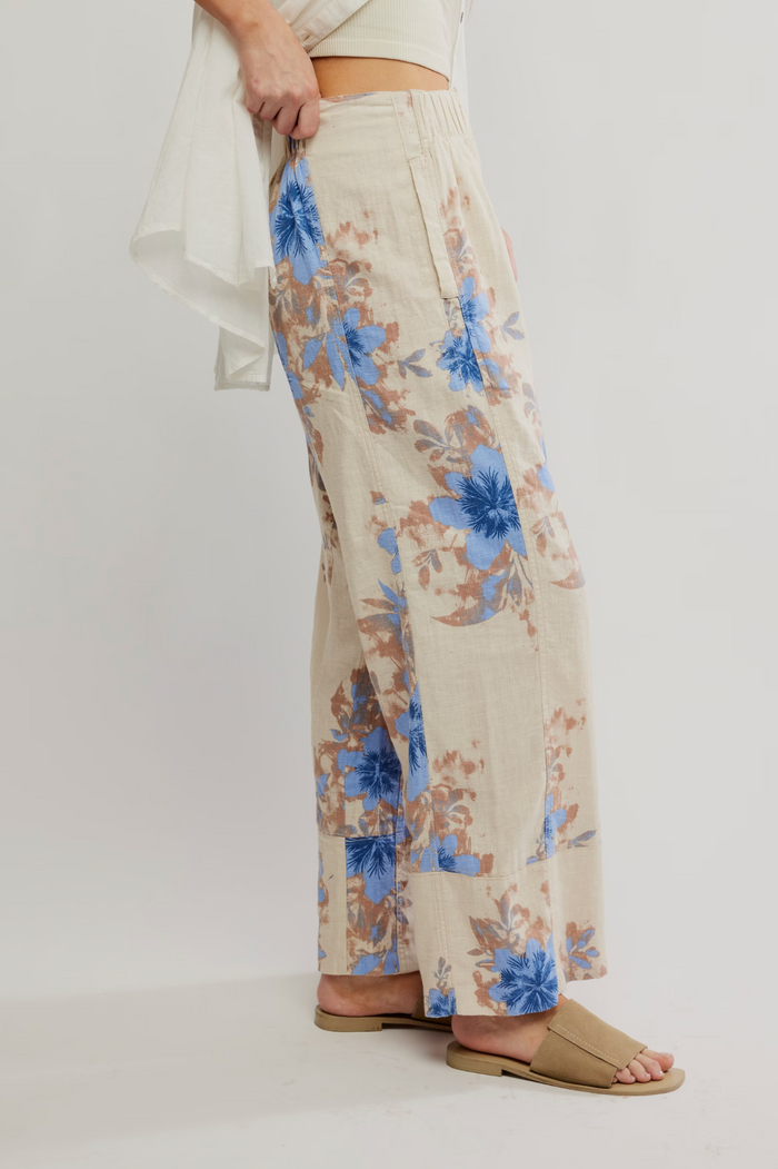 Days End Printed Linen - Ivory