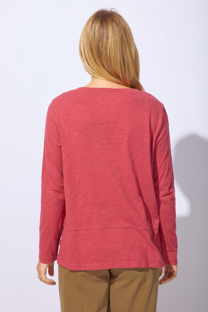 Destination Dragonfly Easy V-Neck Cotton Tee - 40040
